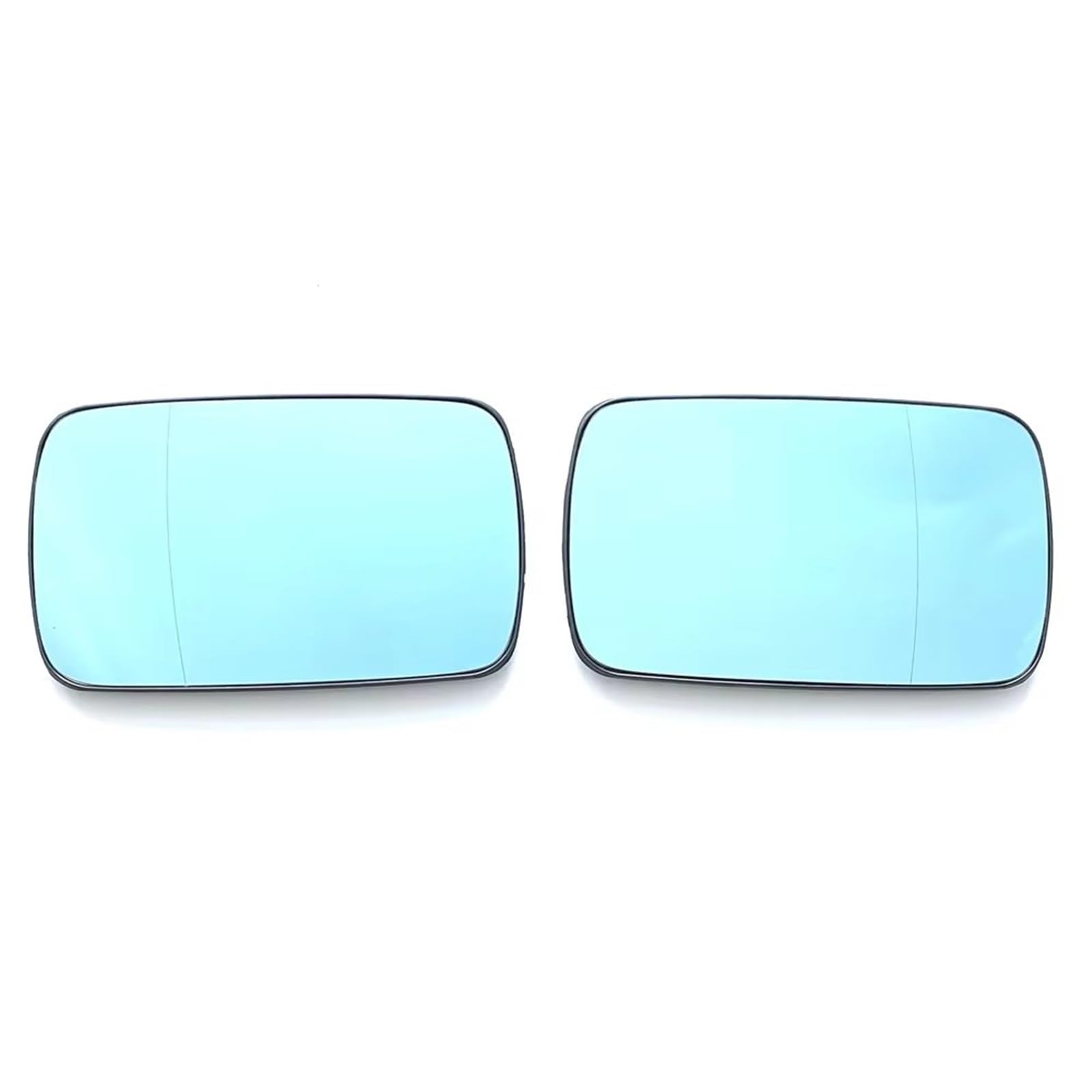 PQAWSFR Flügelspiegelglas Kompatibel Mit 3 E36 1990-1998 5 E34 1988-1995 5 E39 1996-1997 3 E46 1998-2005 Auto Blau Weitwinkel Beheiztes Spiegelglas Autoaußenzubehör(Left and Right) von PQAWSFR