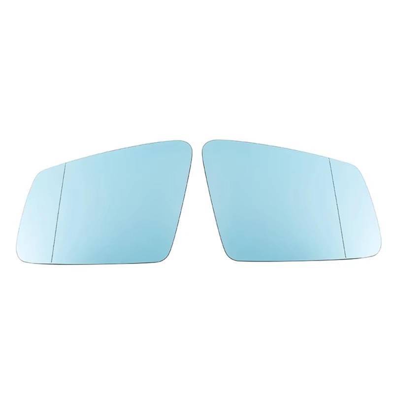 PQAWSFR Flügelspiegelglas Kompatibel Mit Benz Für C-Klasse W204 2007 2008 2009 2010 2011 2012 2013 Auto Rückspiegelglas Beheizter Spiegel Blau Autoteile(Left and Right) von PQAWSFR