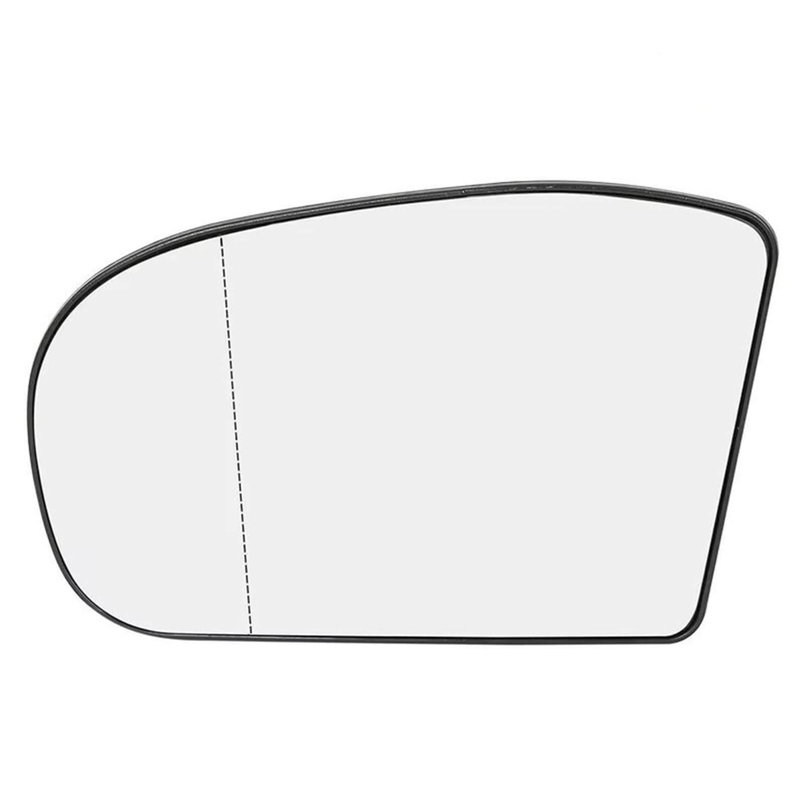 PQAWSFR Flügelspiegelglas Kompatibel Mit Benz Für W203 W211 2000 2001 2002 2003-2006 Auto Beheizte Klare Rückansicht Seitenspiegel Glaslinse Autoteile 2038100121 2038101021(Left) von PQAWSFR