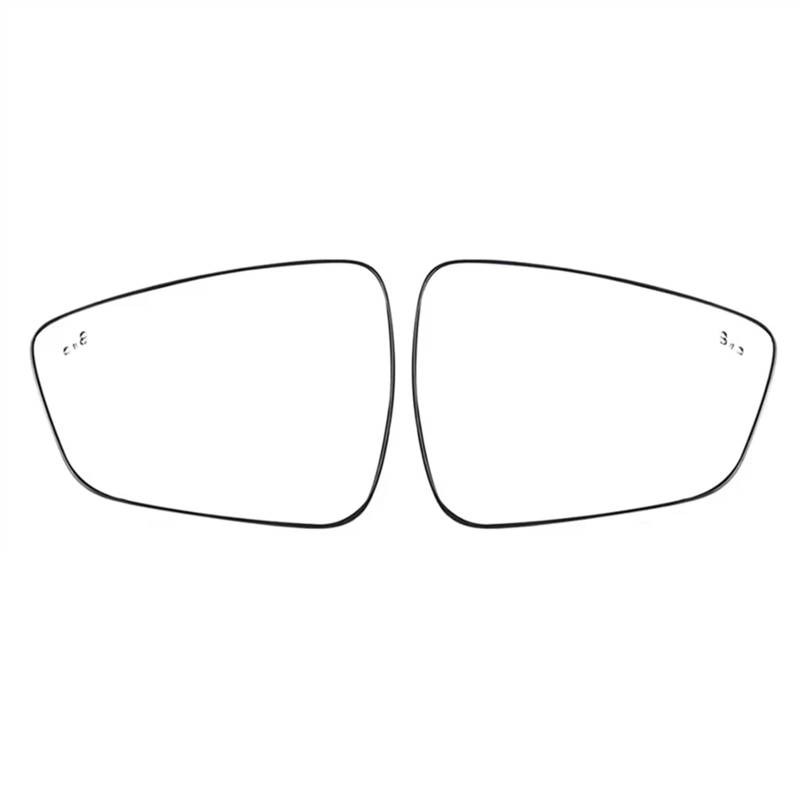 PQAWSFR Flügelspiegelglas Kompatibel Mit Ford Für Escape 2020 2021 2022 2023 2024 Auto Rückspiegelgläser Seitlich Reflektierende Glaslinse Mit Beheizbarem Toten Winkel(Left and Right,No Heating) von PQAWSFR
