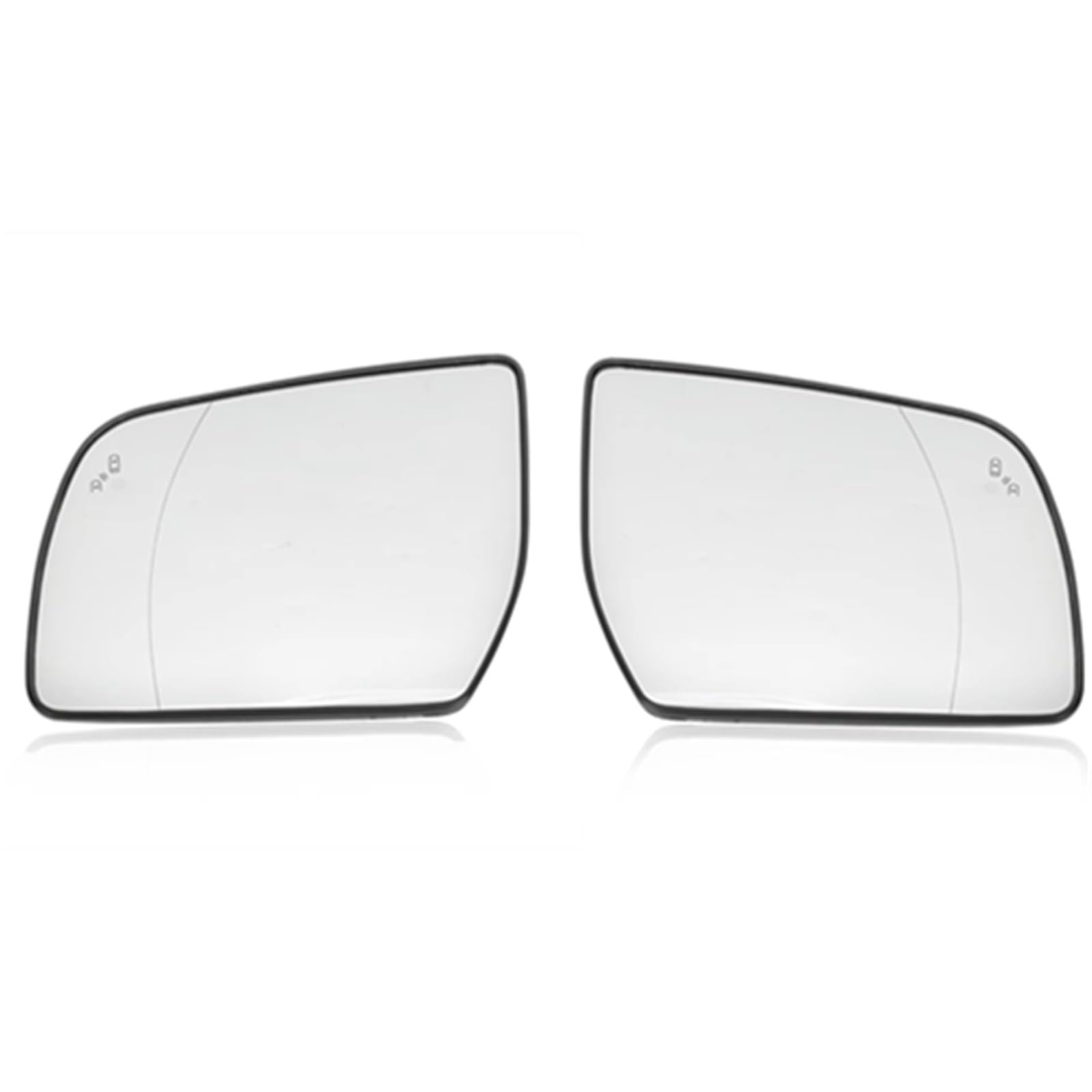 PQAWSFR Flügelspiegelglas Kompatibel Mit Ford Für Everest 2016 2017 2018 2019 2020 Auto-Seitenspiegel Beheizte Außenspiegel Glaslinse Toter Winkel Autozubehör(Left and Right,Blind and Heated) von PQAWSFR