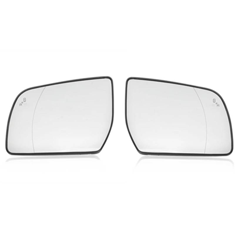 PQAWSFR Flügelspiegelglas Kompatibel Mit Ford Für Everest 2016 2017 2018 2019 2020 Auto-Seitenspiegel Beheizte Außenspiegel Glaslinse Toter Winkel Autozubehör(Left and Right,Blind and Heated) von PQAWSFR