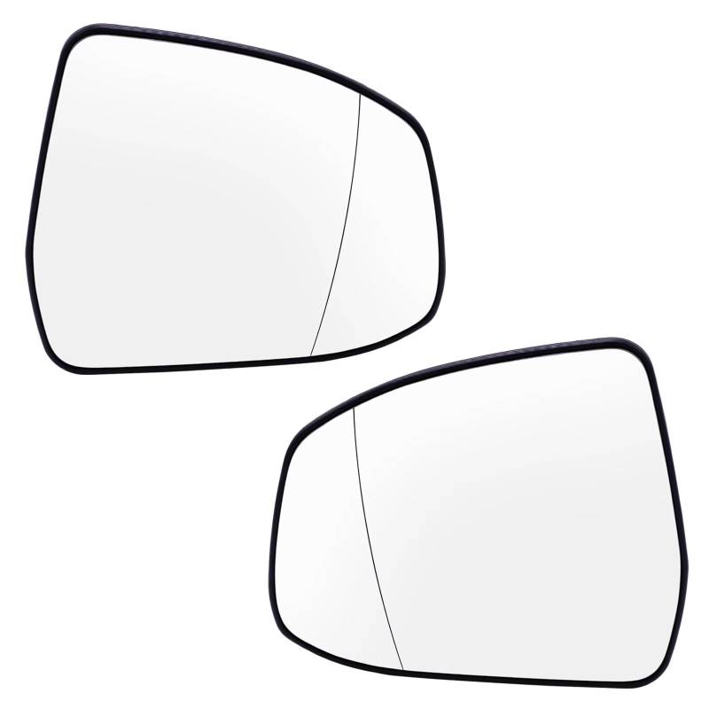 PQAWSFR Flügelspiegelglas Kompatibel Mit Ford Für Focus Für MK2 C307 2008 2009–2010 Für MK3 C346 2010 2011–2018 Außenspiegelglas Links Und Rechts Beheizte Platte Konvex Weitwinkel(Left and Right) von PQAWSFR