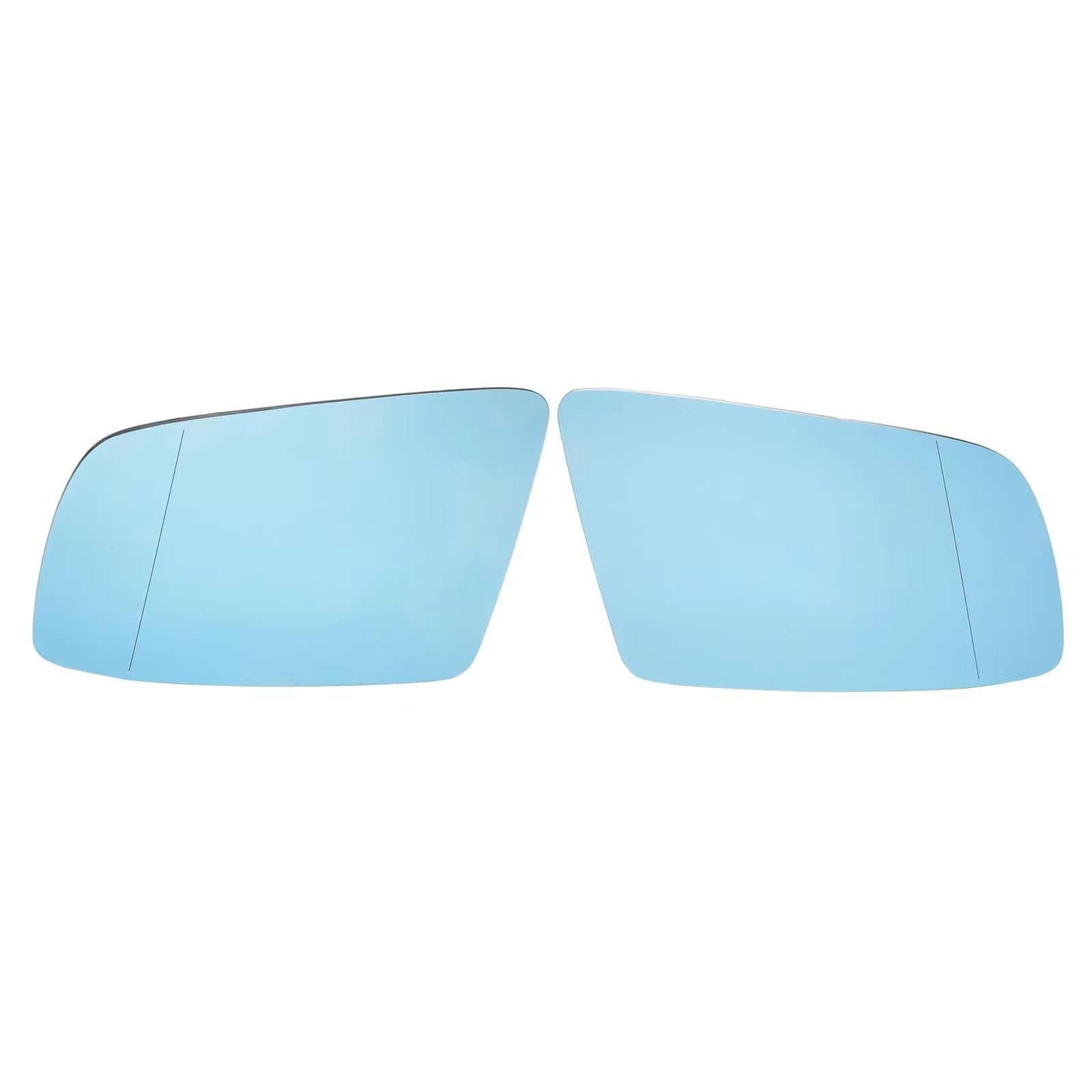 PQAWSFR Flügelspiegelglas Kompatibel Mit Für 5er 6er E60 E61 2003-2010 E63 E64 2004-2010 Seitlicher Blauer Beheizter Außenspiegel Aus Glas Mit Weitwinkel Rückspiegel(Left and Right) von PQAWSFR
