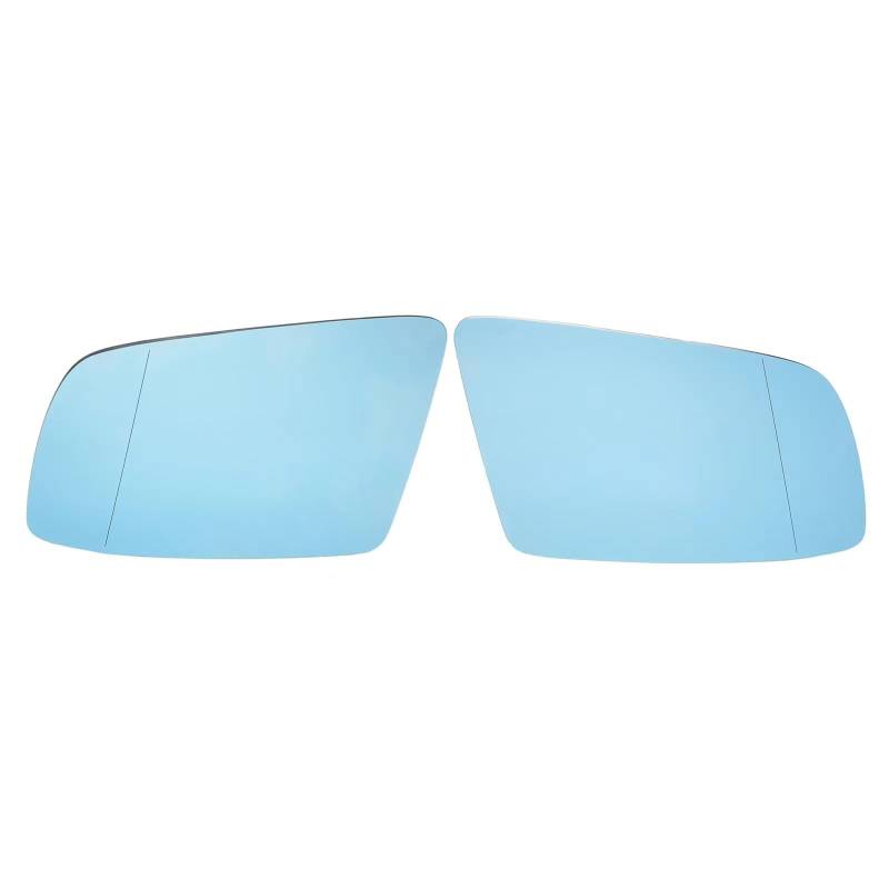 PQAWSFR Flügelspiegelglas Kompatibel Mit Für 5er 6er E60 E61 2003-2010 E63 E64 2004-2010 Seitlicher Blauer Beheizter Außenspiegel Aus Glas Mit Weitwinkel Rückspiegel(Left and Right) von PQAWSFR