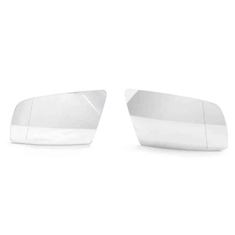 PQAWSFR Flügelspiegelglas Kompatibel Mit Für 5er E60 E61 2003–2010 Seitlicher Blauer Beheizter Elektrischer Weitwinkel-Außenspiegel Aus Glas Auto-Außenteile Zubehör(White,Left and Right) von PQAWSFR