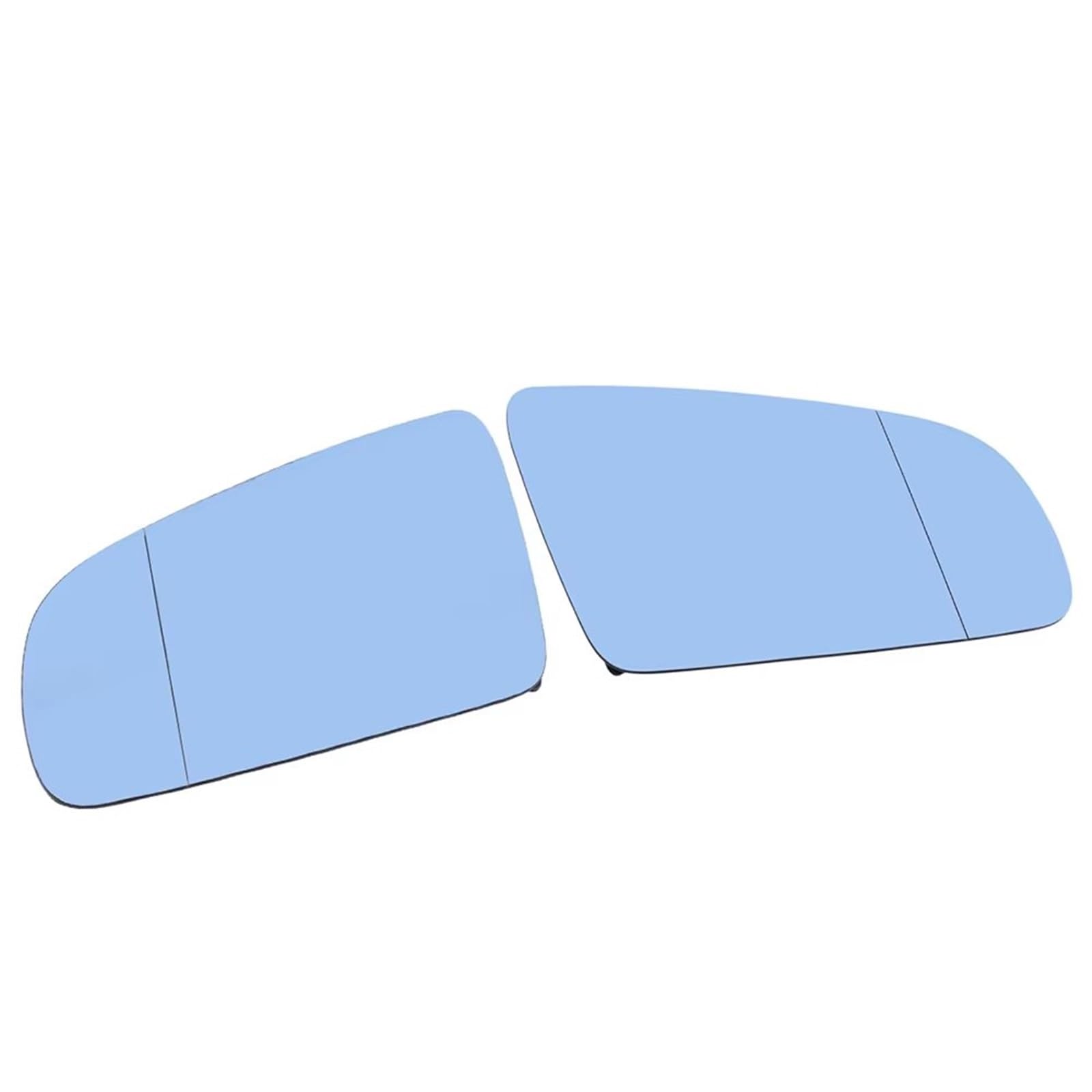 PQAWSFR Flügelspiegelglas Kompatibel Mit Für A4 B6 B7 2002 2003 2004–2008 Seitlich Beheiztes Spiegelglas Linse Türflügel Rückspiegelglas 8E0857535E 8E0857536E(Blue,Left and Right) von PQAWSFR