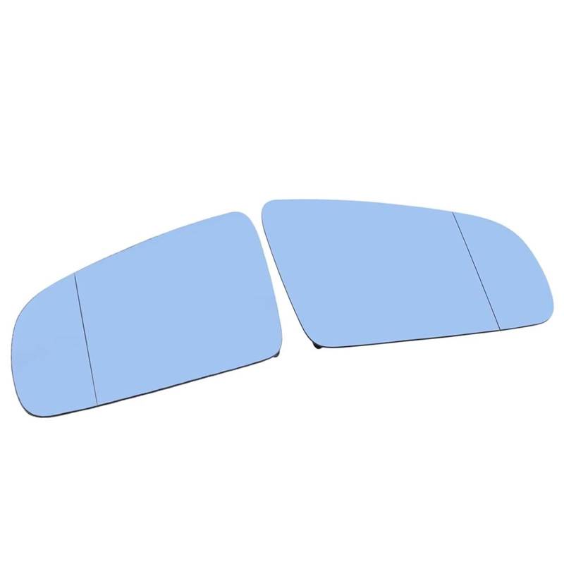 PQAWSFR Flügelspiegelglas Kompatibel Mit Für A4 B6 B7 2002 2003 2004–2008 Seitlich Beheiztes Spiegelglas Linse Türflügel Rückspiegelglas 8E0857535E 8E0857536E(Blue,Left and Right) von PQAWSFR