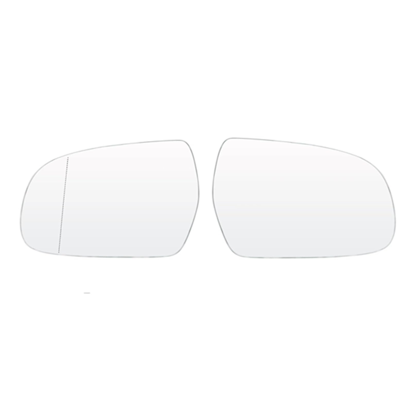 PQAWSFR Flügelspiegelglas Kompatibel Mit Für A4 Komfort Premium 2010–2016 Links Rechts Fahrer Beifahrerseite Tür Außenspiegel Glas Beheizt Außen Asphärisch Auto(Left and Right) von PQAWSFR