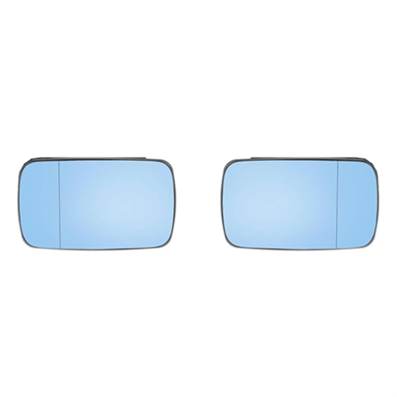 PQAWSFR Flügelspiegelglas Kompatibel Mit Für E46 Seitenspiegel Spiegel Links Rechts Autoglas Beheiztes Rückspiegelglas Autozubehör Auto Außenzubehör 51168250437 51168250438(Blue,Left and Right) von PQAWSFR