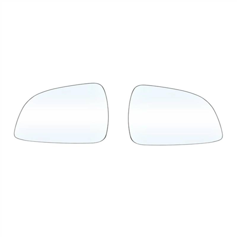 PQAWSFR Flügelspiegelglas Kompatibel Mit Opel Für Astra H 2009–2011 Links Und Rechts Seitentür Außenspiegel Glas Beheizt Konvex Rückansicht Mit Platte Autoteile(Left and Right) von PQAWSFR