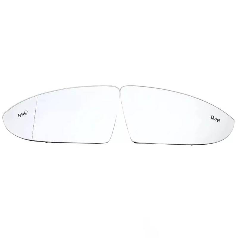PQAWSFR Flügelspiegelglas Kompatibel Mit VW Für GTI Für Golf 7 Für MK7 2014–2019 Links Und Rechts Beheizter Toter-Winkel-Warnflügel Rückspiegelglas 5G0857521 5G0857522(Left and Right) von PQAWSFR