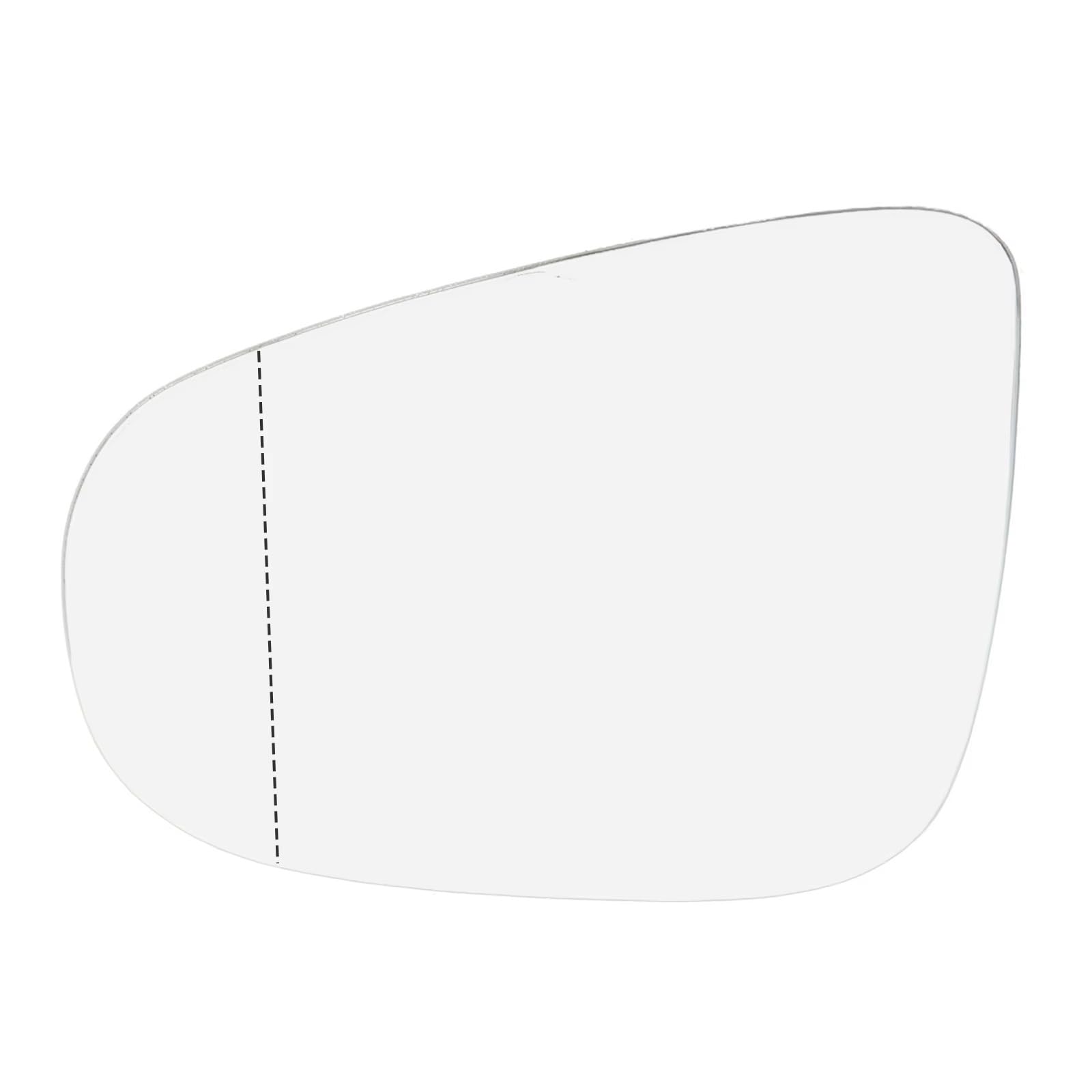 PQAWSFR Flügelspiegelglas Kompatibel Mit VW Für Golf Für GTI 6 Für MK6 2009–2012 Auto-Rückspiegelseite Für Außenspiegelglas Beheizt Für Heizung Spiegelglas Außenteil Weitwinkel(Left) von PQAWSFR