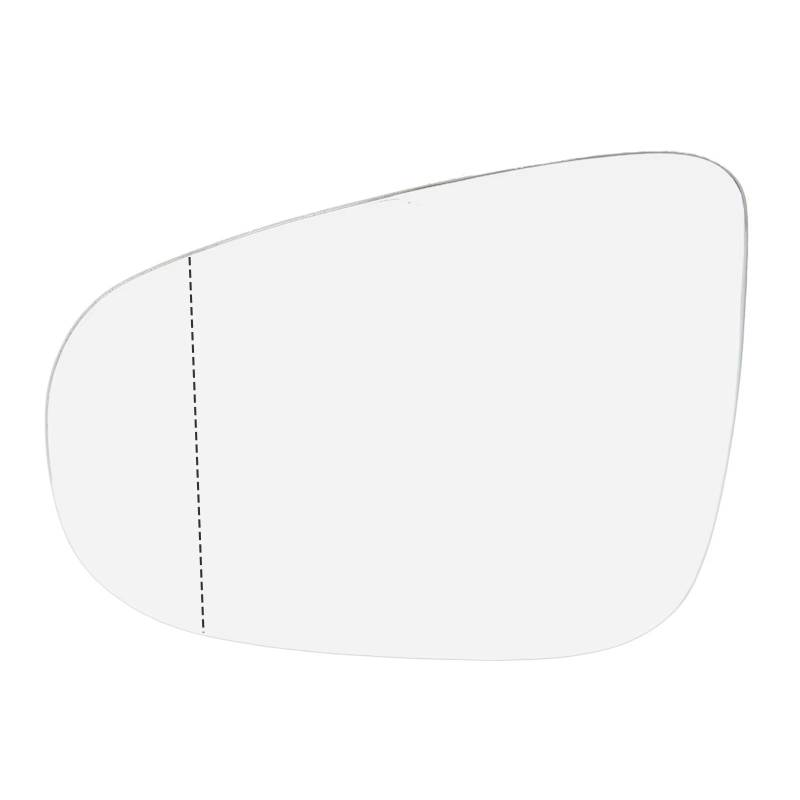 PQAWSFR Flügelspiegelglas Kompatibel Mit VW Für Golf Für GTI 6 Für MK6 2009–2012 Auto-Rückspiegelseite Für Außenspiegelglas Beheizt Für Heizung Spiegelglas Außenteil Weitwinkel(Left) von PQAWSFR