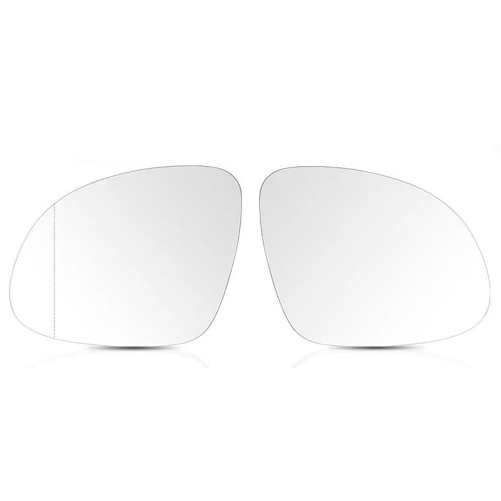 PQAWSFR Flügelspiegelglas Kompatibel Mit VW Für Tiguan 2009 2010 2011 2012 2013 2014 2015 2016 2017 Seitenflügel-Rückspiegelglas Beheizt Mit Trägerplatte(Left and Right) von PQAWSFR
