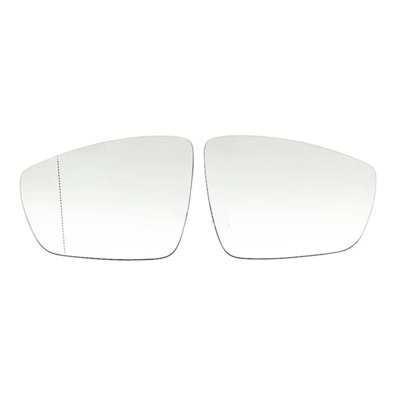PQAWSFR Flügelspiegelglas Kompatibel Mit VW Für Up 2017 2018 2019 2020 2021 2022 2023 Beheizter Seitentür Außenspiegel Weiße Rückglaslinse Linse Für Rückspiegel Autozubehör(Left and Right) von PQAWSFR
