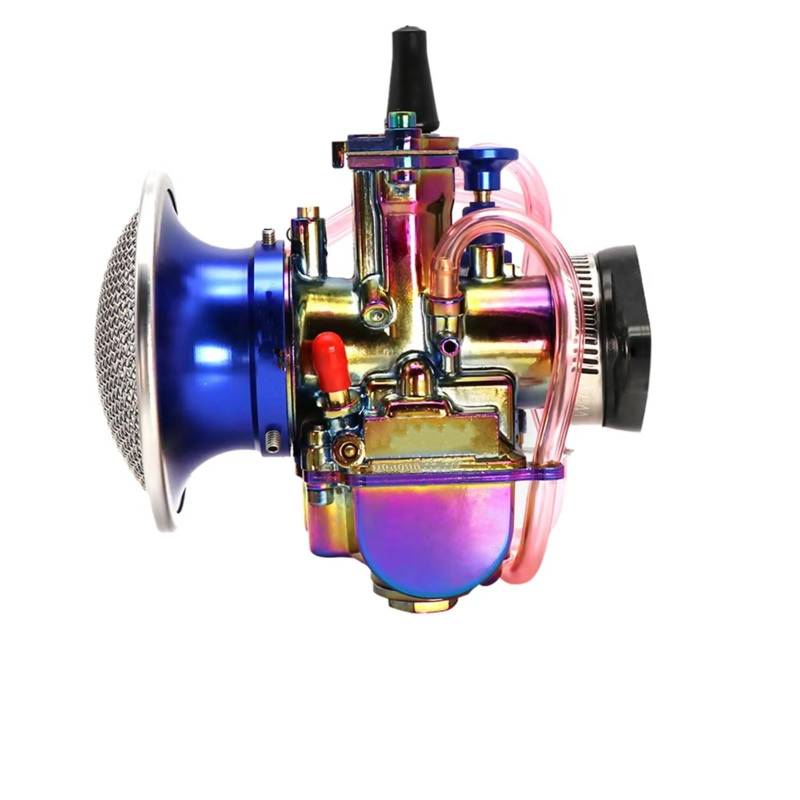 PQAWSFR Kraftstoffsystem Vergaser Für PWK 21 24 26 28 30 32 34mm 50-250cc Motorrad Vergaser 3Pcs Set Vergaser Adapter Luftfilter mit Mesh Universal Zubehör(32mm) von PQAWSFR