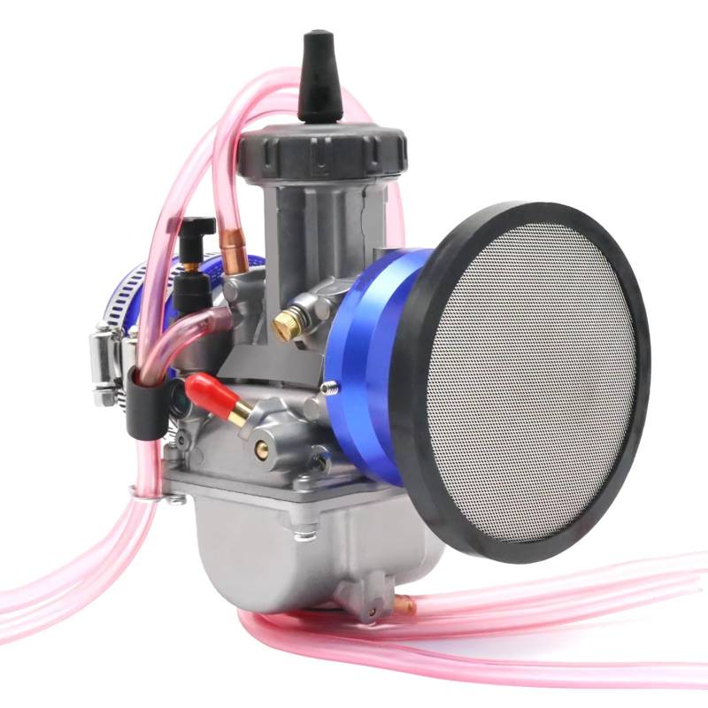 PQAWSFR Kraftstoffsystem Vergaser Für PWK Motorrad Vergaser 34 36 38 40 42mm Racing Carb Universal 2/4T Motor Dirt Bike Mit Luftfilter Und Ansaugadapter Set(34MM) von PQAWSFR