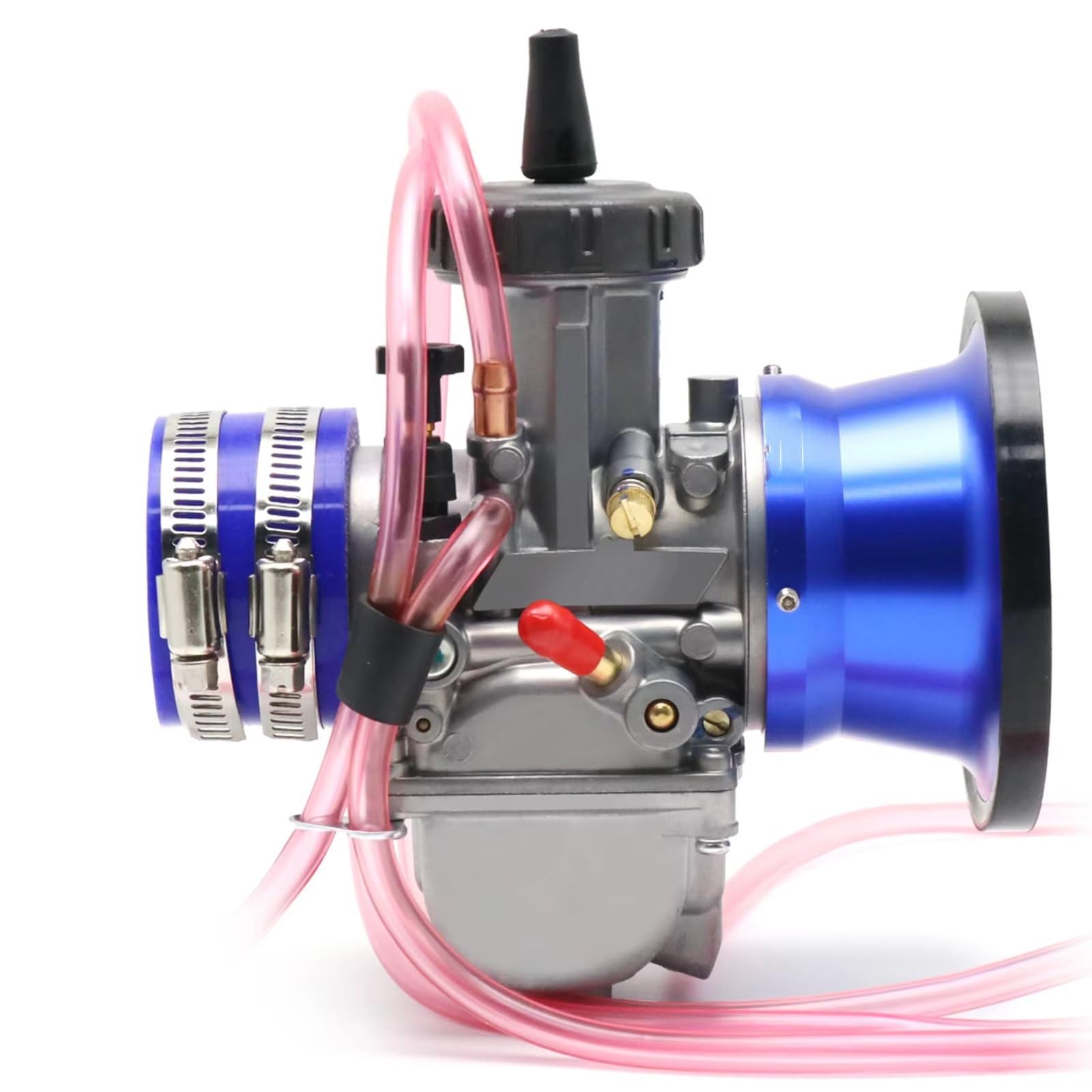 PQAWSFR Kraftstoffsystem Vergaser Für PWK Motorrad Vergaser 34 36 38 40 42mm Racing Carb Universal 2/4T Motor Dirt Bike Mit Luftfilter Und Ansaugadapter Set(42mm) von PQAWSFR