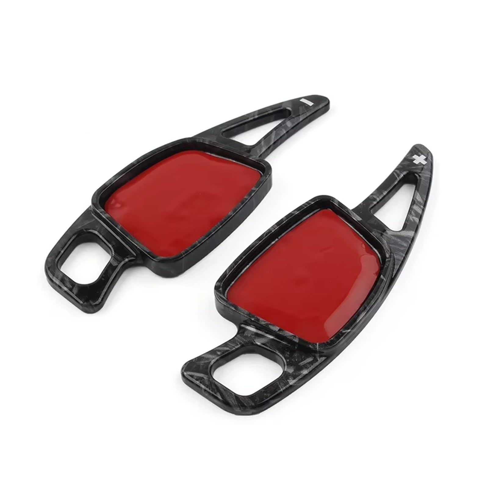 PQAWSFR Lenkrad Schaltwippen Kompatibel Mit Für A6 A7 S6 S7 A8 2019 2020 2021 Auto-Lenkrad-Schaltpaddel-Abdeckungsverlängerung Schaltwippen Zubehör(Forged Carbon) von PQAWSFR