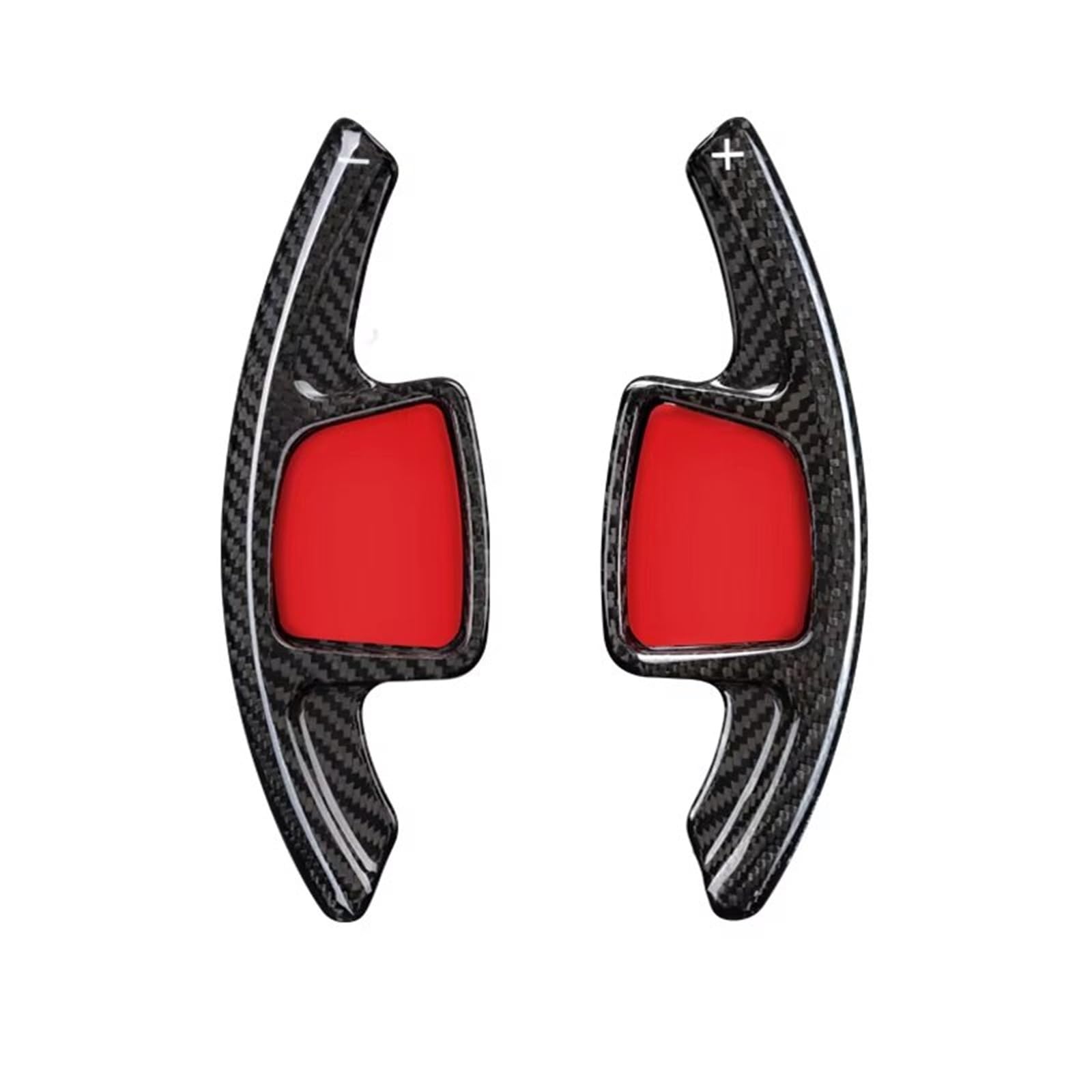PQAWSFR Lenkrad Schaltwippen Kompatibel Mit Für A7 A6 C8 2019–2021 Für A4 B9 S4 A5 2020–2021 Auto-Lenkrad-Schaltwippen-Verlängerungszubehör(Black Carbon Fiber) von PQAWSFR
