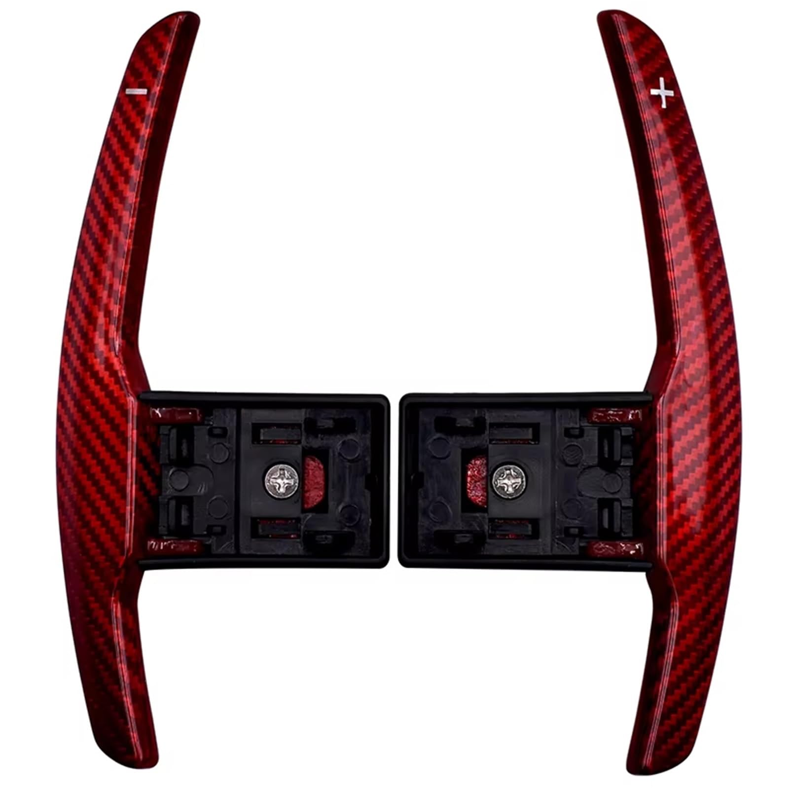 PQAWSFR Lenkrad Schaltwippen Kompatibel Mit Für F36 F21 F22 F32 F30 F02 F80 F11 F06 F20 F23 F10 F12 F26 F15 M3 M4 M5 M6 Lenkrad-Schaltwippenverlängerung(Red) von PQAWSFR