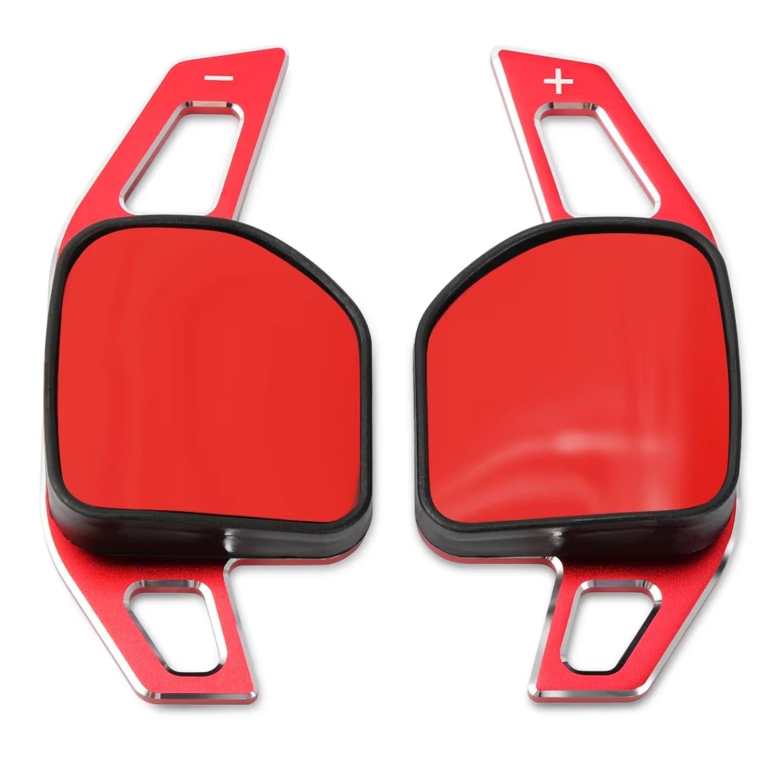 PQAWSFR Lenkrad Schaltwippen Kompatibel Mit Seat Für Alhambra Für Ateca 2016–2023 Auto-Lenkrad-Schaltwippen-Verlängerung Auto-Schaltwippen-Zubehör(Red) von PQAWSFR