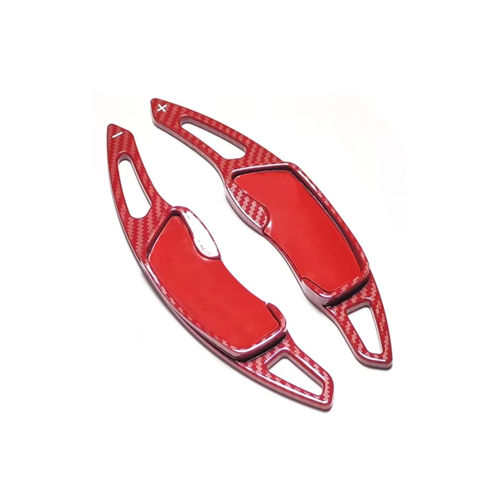 PQAWSFR Lenkrad Schaltwippen Kompatibel Mit Toyota Für GT86 2012 2013 2014 2015 Auto-Lenkrad-Schaltwippenverlängerung Schaltwippen Zubehör(Red Carbon Pattern) von PQAWSFR