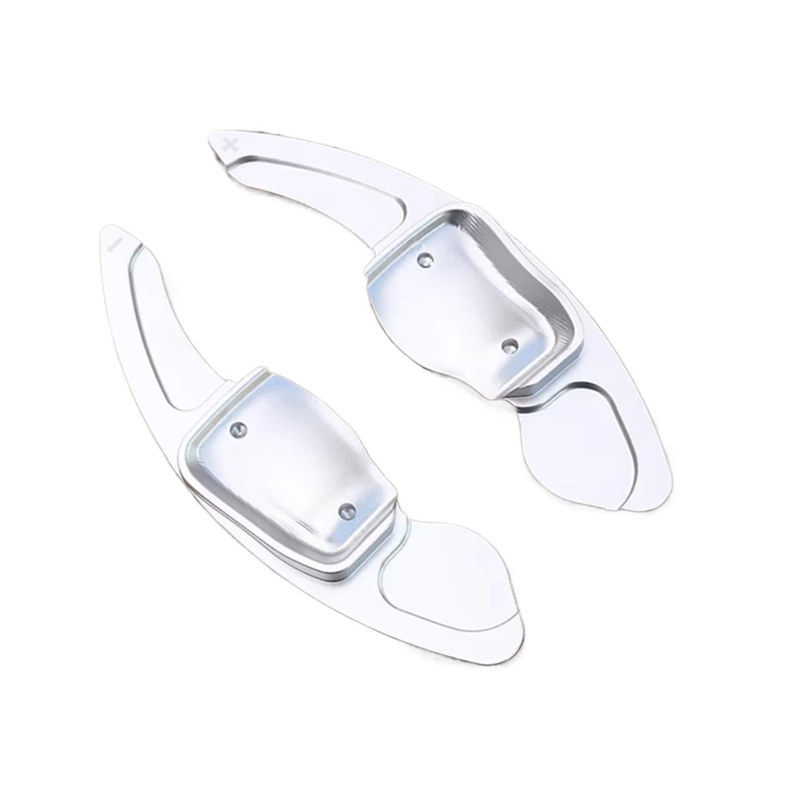 PQAWSFR Lenkrad Schaltwippen Kompatibel Mit VW Für Golf 6 Für Scirocco 2009–2014 Für Sharan 2012–2016 Auto-Lenkrad-Schaltwippen-Verlängerungsschalter-Zubehör(Silver) von PQAWSFR