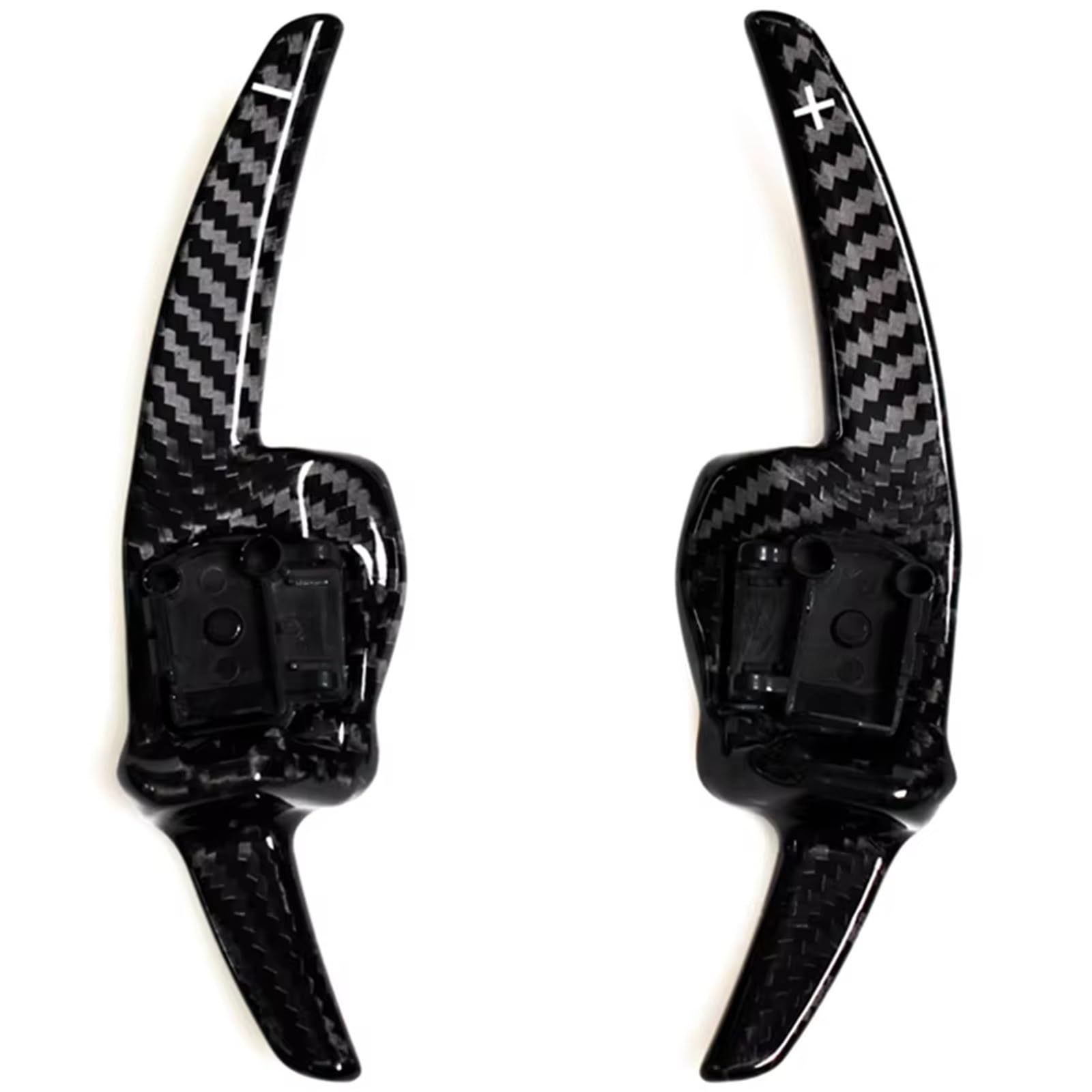 PQAWSFR Lenkrad Schaltwippen Kompatibel Mit VW Für Passat B6 B7 Für CC 2011–2015 Für Touareg Für Sharan 2012–2016 Verlängerung Der Autolenkradschaltwippen(Carbon Fiber Black) von PQAWSFR