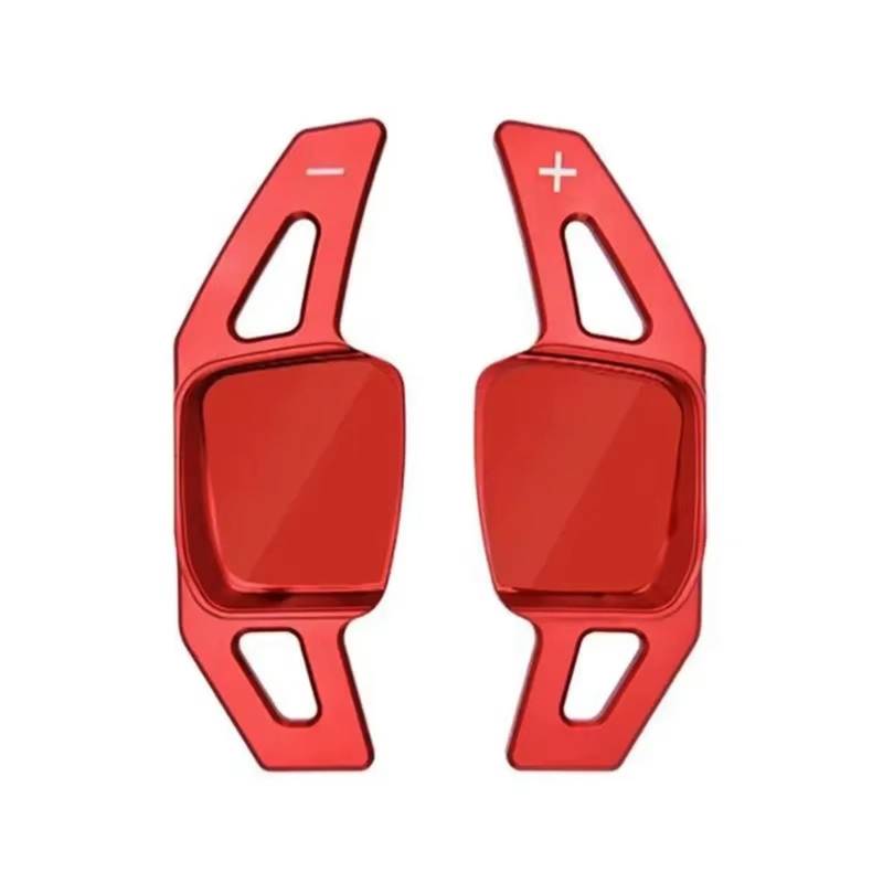 PQAWSFR Lenkrad Schaltwippen Kompatibel Mit VW Für Passat Für Teramont Für Sharan 2018 2019 2020 Auto-Lenkrad-Schaltwippen-Verlängerungsschalthebel-Zubehör(Red) von PQAWSFR