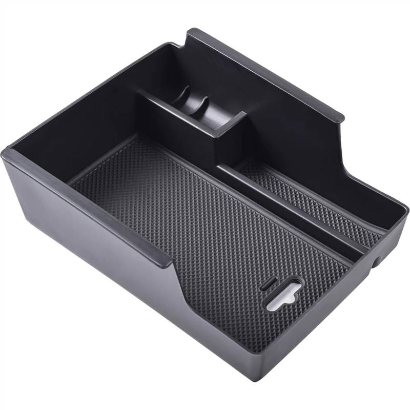 PQAWSFR Mittelkonsolen Organizer Kompatibel Mit Chevrolet Für Malibu 2016 2017 2018 2019 2020 2021 2022 2023 2024 Auto-Armlehnen-Aufbewahrungsbox-Organizer Innenausstattung(Black) von PQAWSFR