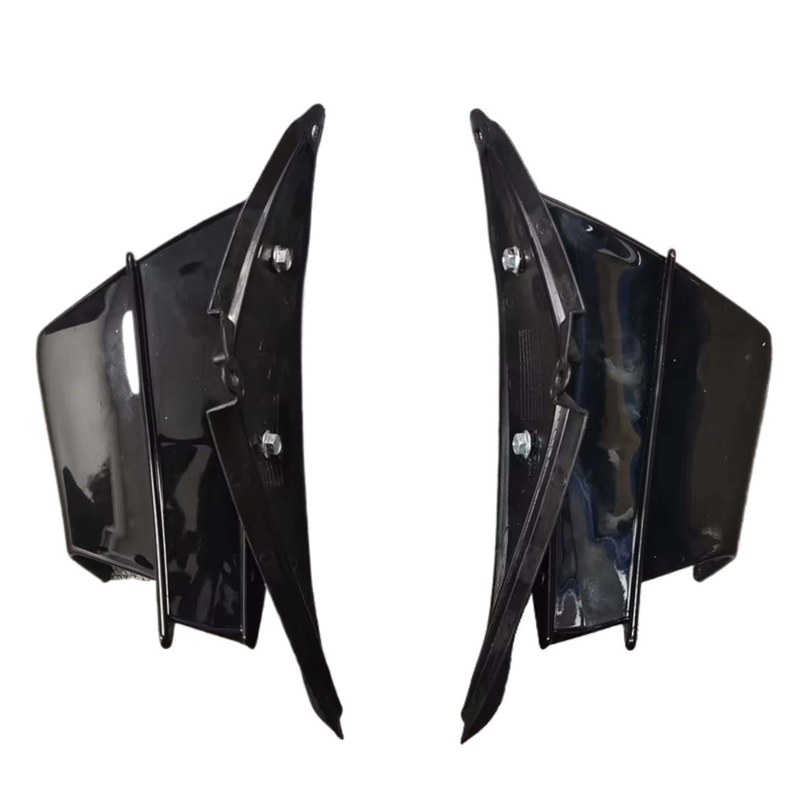 PQAWSFR Motorrad Spoilerlippe Für CBR650R 2019 2020 2021 2022 2023 Körper Seite Zier Winglets Rahmen Spoiler Verkleidung Aerodynamische Für Flügel Motorrad Zubehör(Bright Black) von PQAWSFR