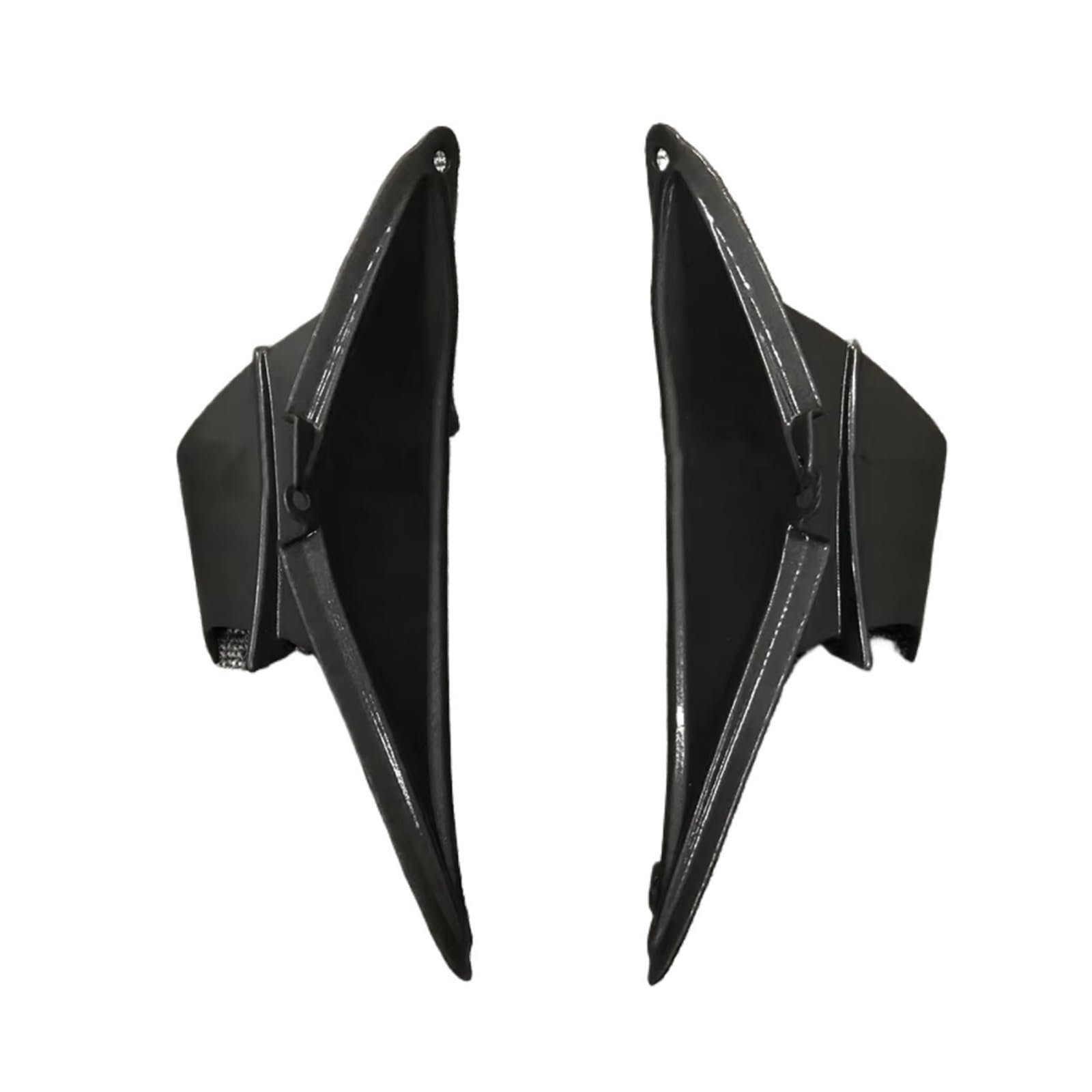 PQAWSFR Motorrad Spoilerlippe Für CBR650R 2019 2020 2021 2022 2023 Körper Seite Zier Winglets Rahmen Spoiler Verkleidung Aerodynamische Für Flügel Motorrad Zubehör(Matte Black) von PQAWSFR