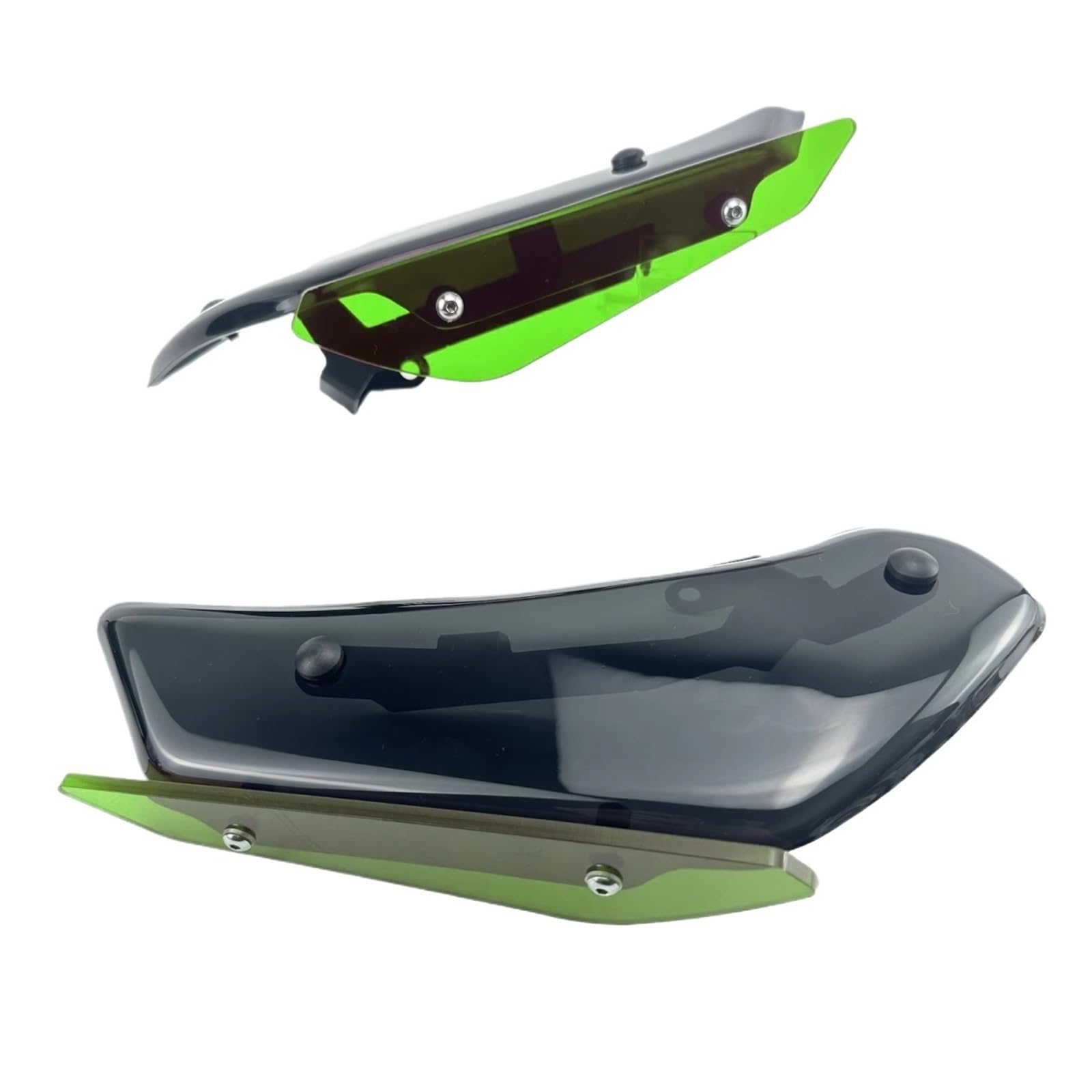 PQAWSFR Motorrad Spoilerlippe Für CBR650R 2019 2020 2021 2022 2023 Motorrad Abtrieb Für Sport Seite Spoiler Aerodynamische Für Flügel Deflektor Verkleidung Schutz(Green) von PQAWSFR