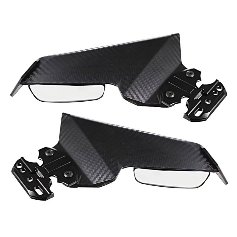 PQAWSFR Motorrad Spoilerlippe Für CBR650R 2019 2020 2021 2022 Für CF450SR Motorrad Einstellbare Seite Für Flügel Spoiler Verkleidung Mit Rückspiegel von PQAWSFR