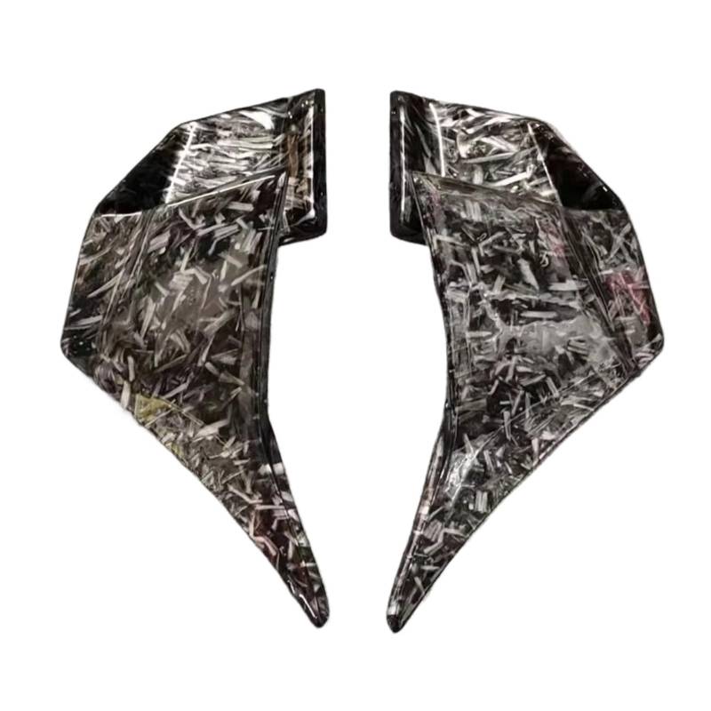PQAWSFR Motorrad Spoilerlippe Für Ninja400 2018 2019 2020 2021 2022 2023 Motorrad Winglets Aerodynamische Seitenflügel Spoiler Verkleidung Motorrad Zubehör(Forged Carbon Paint) von PQAWSFR