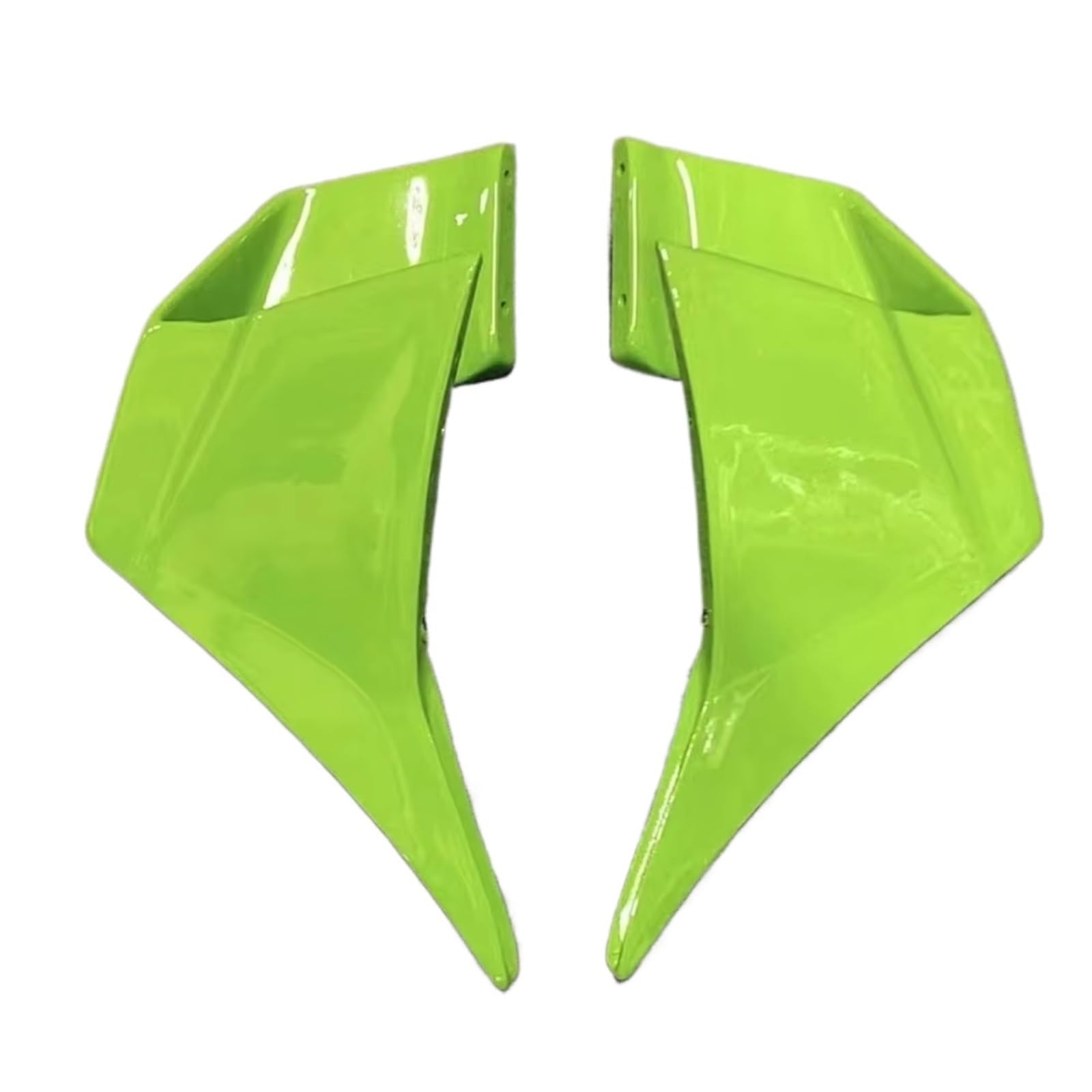 PQAWSFR Motorrad Spoilerlippe Für Ninja400 2018 2019 2020 2021 2022 2023 Motorrad Winglets Aerodynamische Seitenflügel Spoiler Verkleidung Motorrad Zubehör(Green) von PQAWSFR