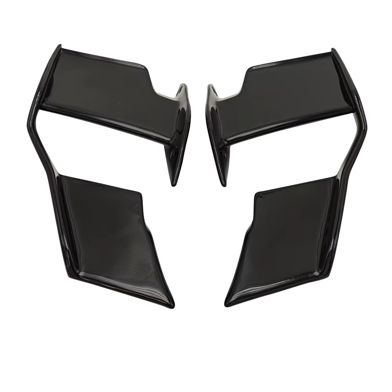 PQAWSFR Motorrad Spoilerlippe Für S1000R 2021 2022 2023 2024 Für M1000R 2021 2022 2023 2024 Motorrad Aerodynamische Seite Spoiler Verkleidung Feste Für Flügel Kit(Black) von PQAWSFR