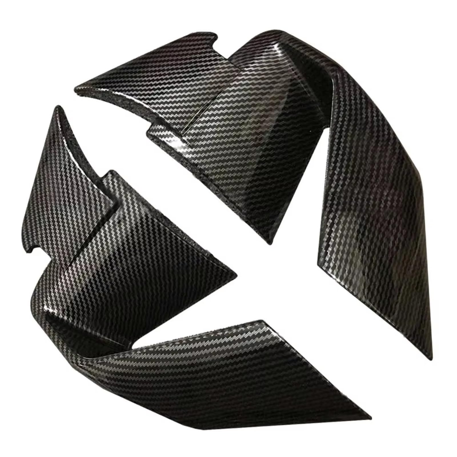 PQAWSFR Motorrad Spoilerlippe Für S1000RR 2019 2020 2021 2022 Motorrad Teile Verkleidung Deflektor Für Flügel Winglet Motorrad Seite Spoiler Motorrad Zubehör(Carbon Fiber Paint) von PQAWSFR