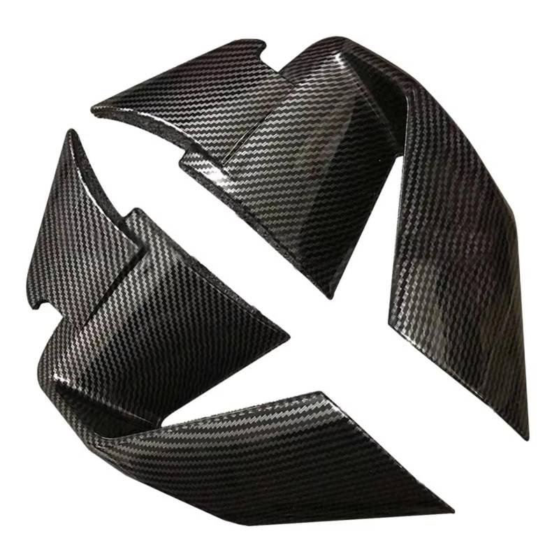 PQAWSFR Motorrad Spoilerlippe Für S1000RR 2019 2020 2021 2022 Motorrad Teile Verkleidung Deflektor Für Flügel Winglet Motorrad Seite Spoiler Motorrad Zubehör(Carbon Fiber Paint) von PQAWSFR