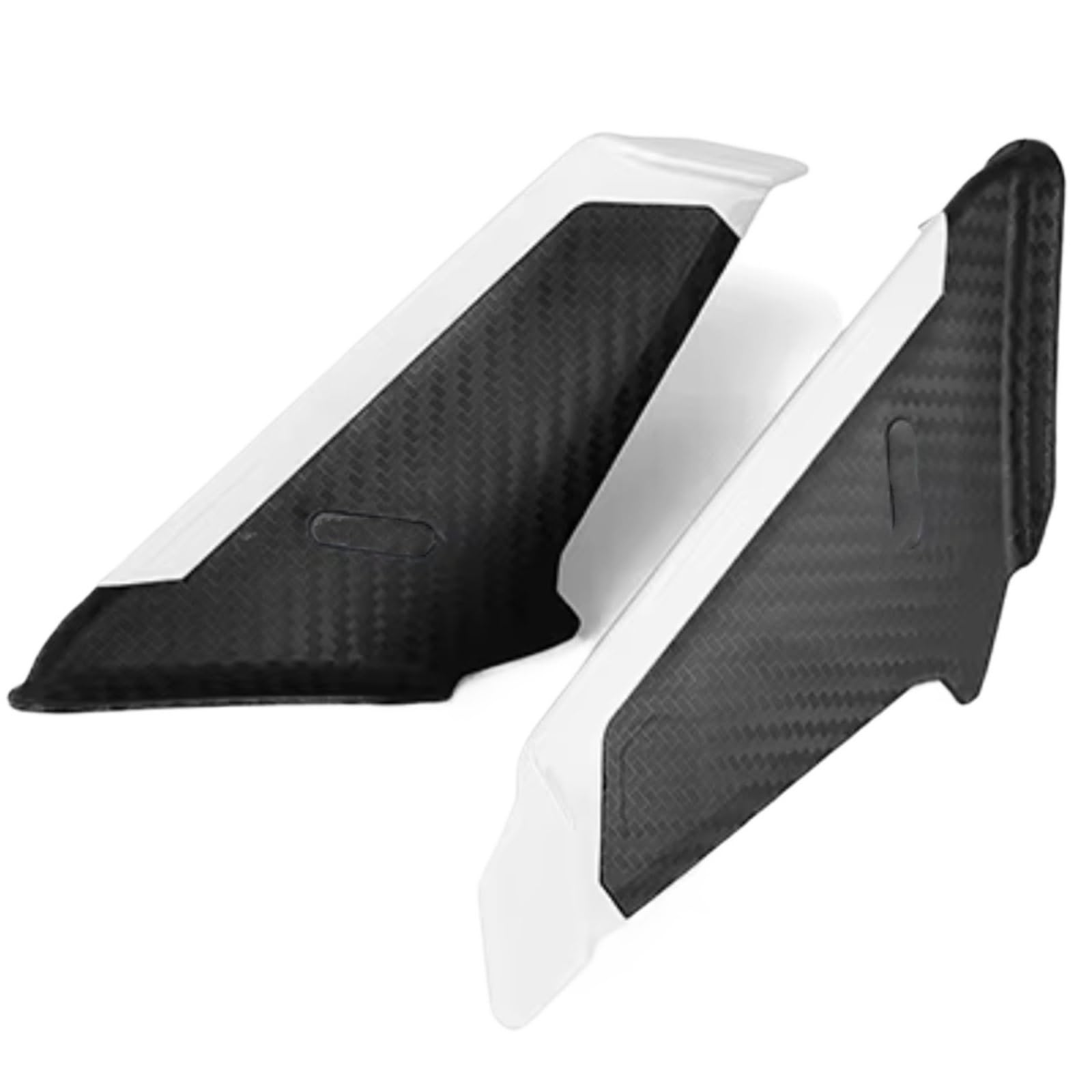 PQAWSFR Motorrad Spoilerlippe Kompatibel Mit Ducati Für SuperSport950 Für Panigale V2/V4 Motorradverkleidung Winglet Aerodynamische Seite Für Wing Fin Spoiler Motorradzubehör(White) von PQAWSFR