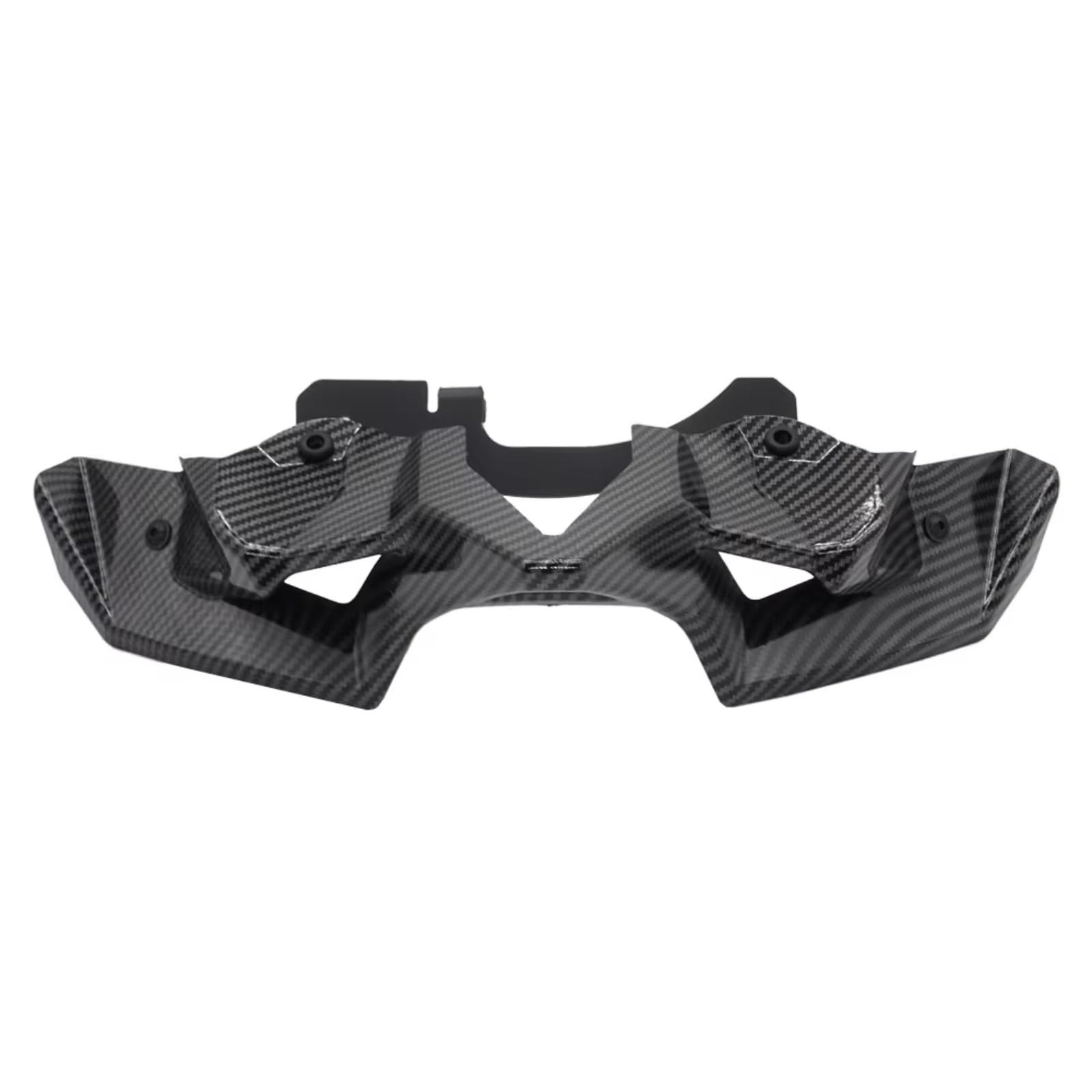 PQAWSFR Motorrad Spoilerlippe Kompatibel Mit Für Z900 2020 2021 2022 Carbon-Faser-Motorrad Für Naked Frontspoiler Winglet Aerodynamik Für Wing Kit Spoiler(Carbon Fiber Texture) von PQAWSFR