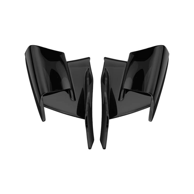 PQAWSFR Motorrad Spoilerlippe Kompatibel Mit Für ZX-25RR Für ZX4R-R/RR 2020–2024 Motorrad-Aerodynamikseite Fixiert Für Wing GP Racing Für Wing Force Spoiler(Bright Black) von PQAWSFR
