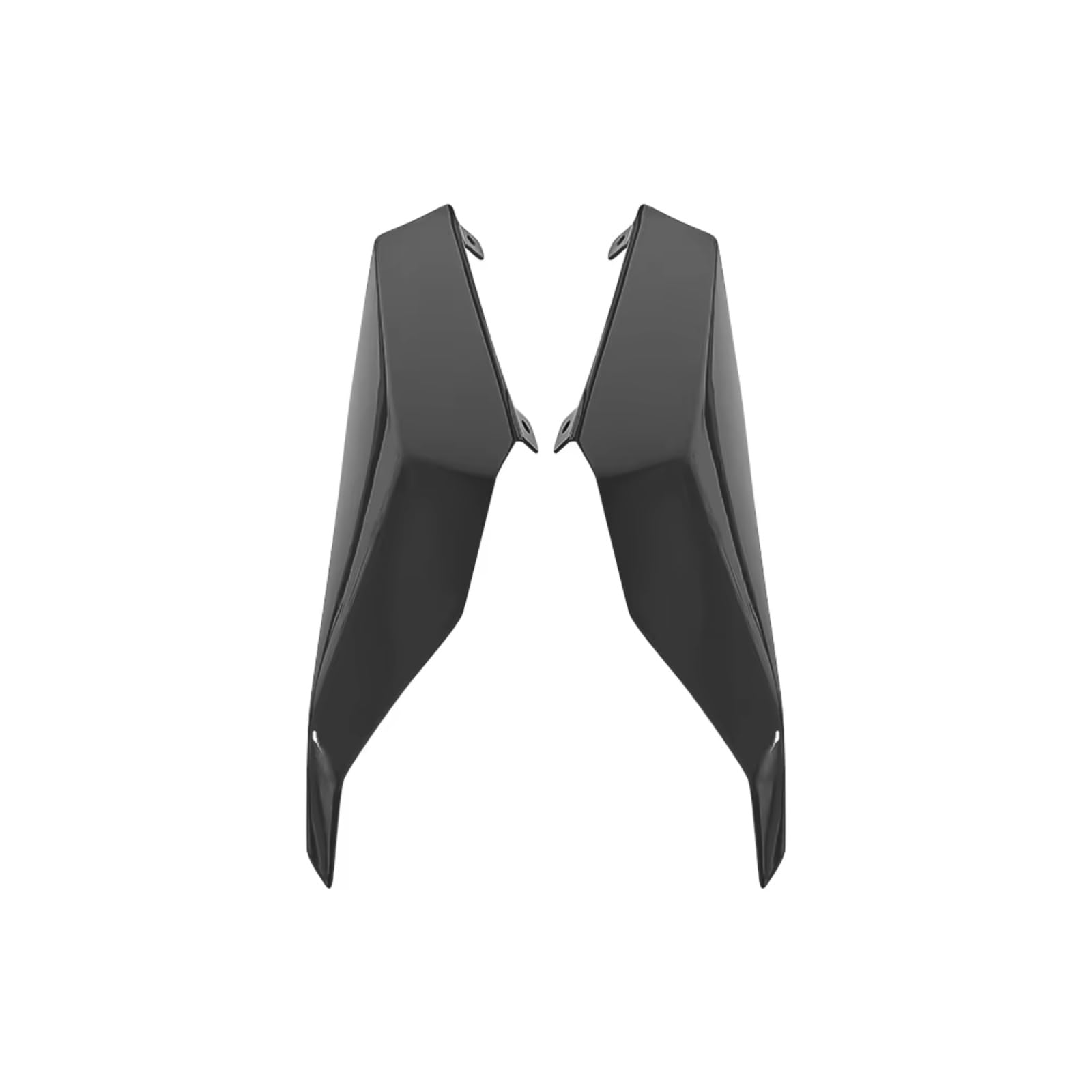 PQAWSFR Motorrad Spoilerlippe Kompatibel Mit Für ZX-4R Für ZX-25RR Für ZX4R-R/RR 2020–2024 Motorrad-Aerodynamik Für Flügelseite Mit Geringerer Kraft-Spoiler Fixiert(Bright Black) von PQAWSFR