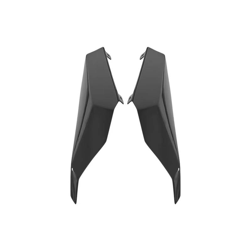 PQAWSFR Motorrad Spoilerlippe Kompatibel Mit Für ZX-4R Für ZX-25RR Für ZX4R-R/RR 2020–2024 Motorrad-Aerodynamik Für Flügelseite Mit Geringerer Kraft-Spoiler Fixiert(Bright Black) von PQAWSFR