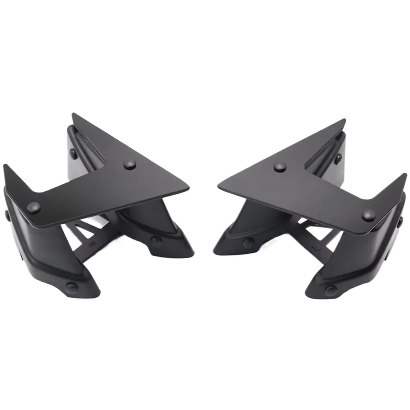 PQAWSFR Motorrad Spoilerlippe Kompatibel Mit Yamaha Für MT-09 2017–2020 Für MT-09 SP 2018–2020 Motorradteile Seitlicher Abtrieb Für Nackte Spoiler Feste Winglet-Verkleidung Für Flügel(Black) von PQAWSFR