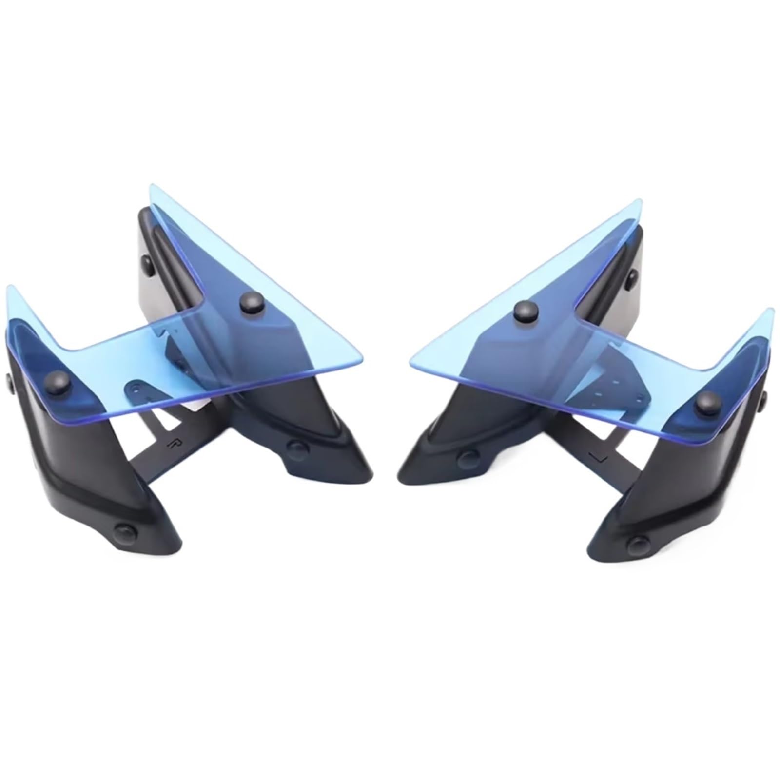 PQAWSFR Motorrad Spoilerlippe Kompatibel Mit Yamaha Für MT-09 2017–2020 Für MT-09 SP 2018–2020 Motorradteile Seitlicher Abtrieb Für Nackte Spoiler Feste Winglet-Verkleidung Für Flügel(Blue) von PQAWSFR