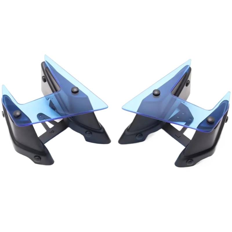 PQAWSFR Motorrad Spoilerlippe Kompatibel Mit Yamaha Für MT-09 2017–2020 Für MT-09 SP 2018–2020 Motorradteile Seitlicher Abtrieb Für Nackte Spoiler Feste Winglet-Verkleidung Für Flügel(Blue) von PQAWSFR