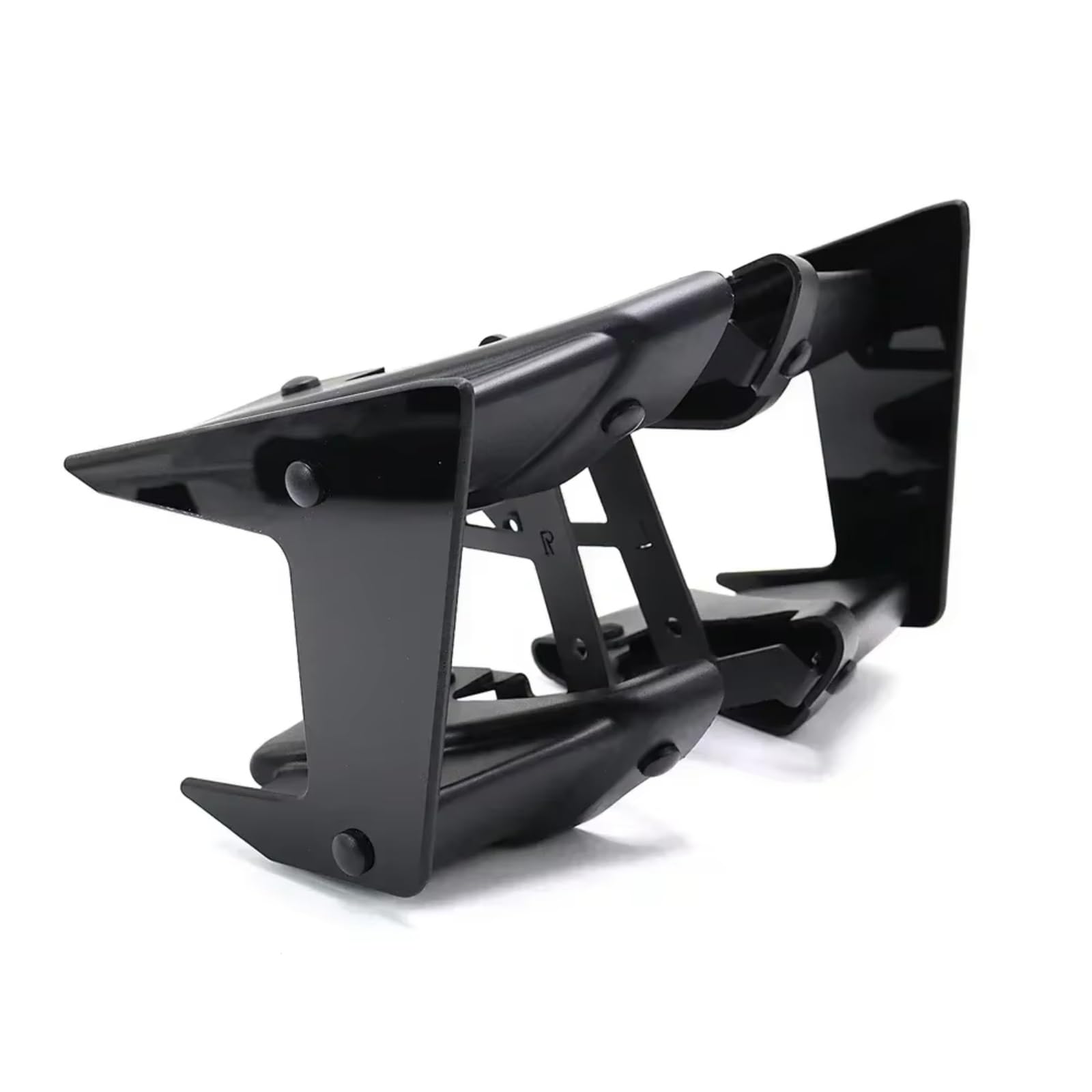 PQAWSFR Motorrad Spoilerlippe Kompatibel Mit Yamaha Für MT09 2017–2020 Für MT09SP 2018–2020 Motorradteile Seitlicher Abtrieb Für Nackte Spoiler Feste Winglet-Verkleidungsflügel(Black) von PQAWSFR